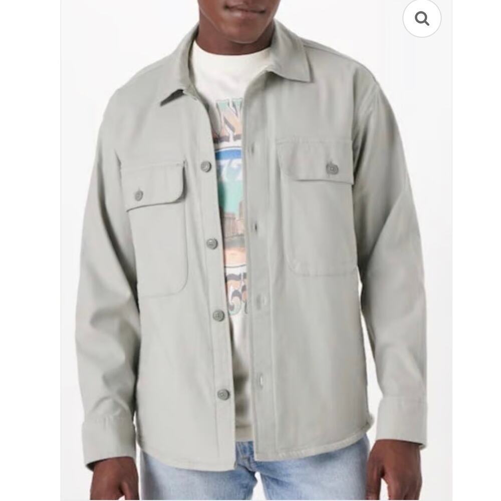 Abercrombie & Fitch Men's Linen Cotton Blend Shirt Jacket Size Medium